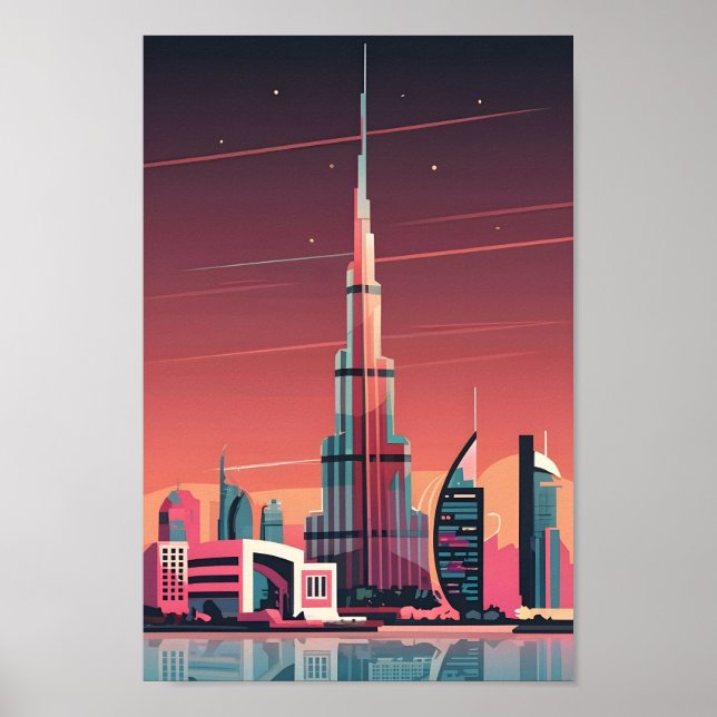Dubai Elegance 4K City Landscape Print (Front)