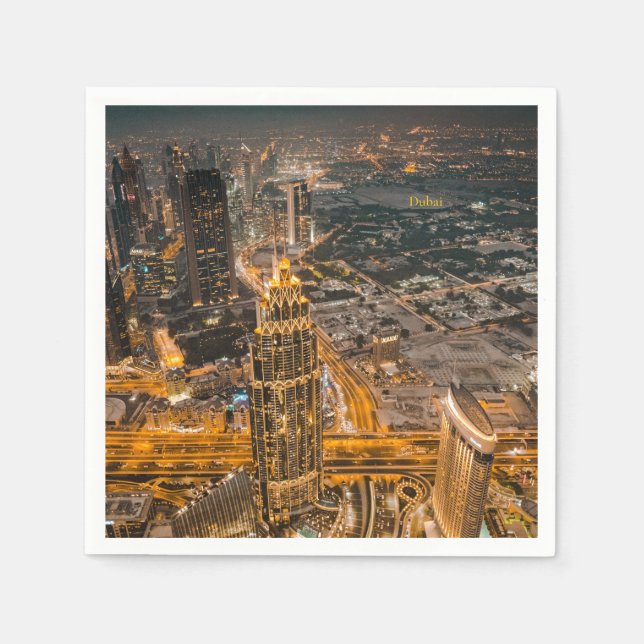 Dubai Emirates, Burj Khalifa, Napkins (Front)