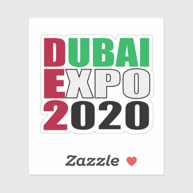 dubai expo 2020 sticker (Sheet)