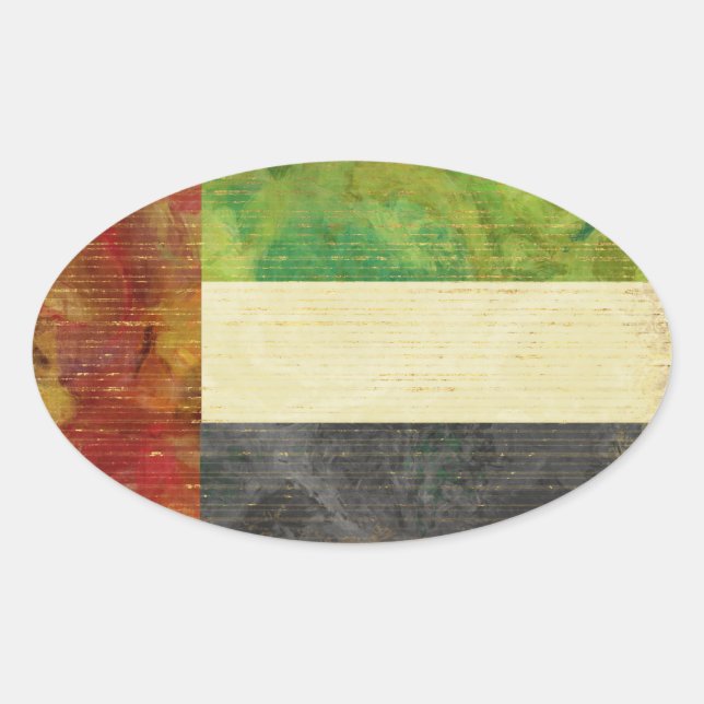 Dubai Flag Stickers (Front)