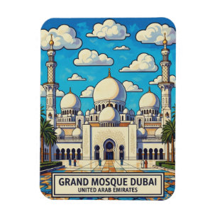 Dubai Grand Mosque UAE Travel Magnet