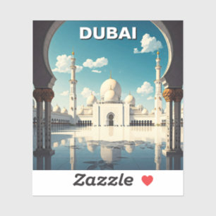Dubai Grand Mosque UAE Travel Sticker
