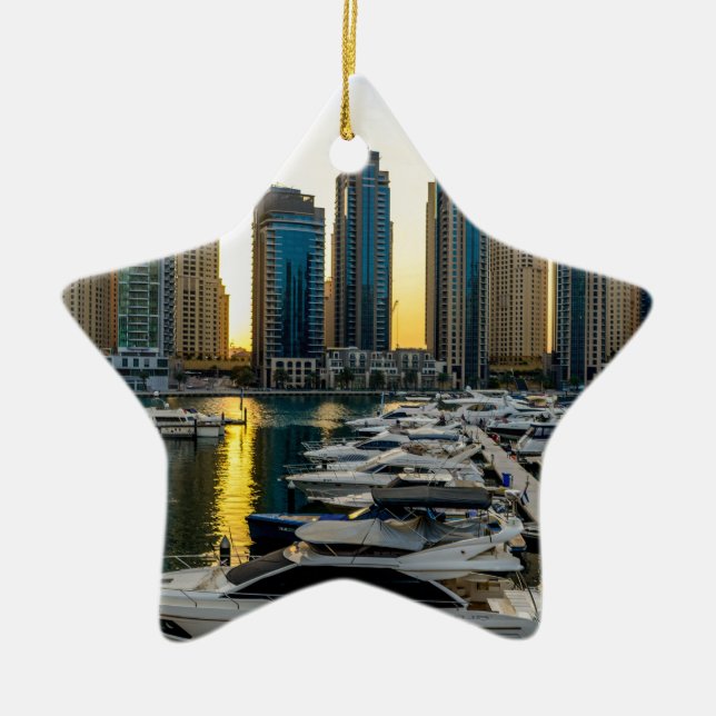 Dubai High-rise Buildings of Dubai Ceramic Ornament (Front)