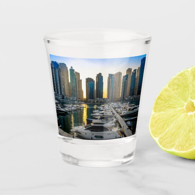Dubai High-rise Buildings of Dubai Shot Glass (Front)