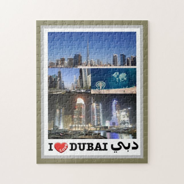 Dubai - I Love - Jigsaw Puzzle (Vertical)