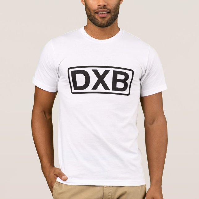 Dubai International Airport Code T-Shirt (Front)