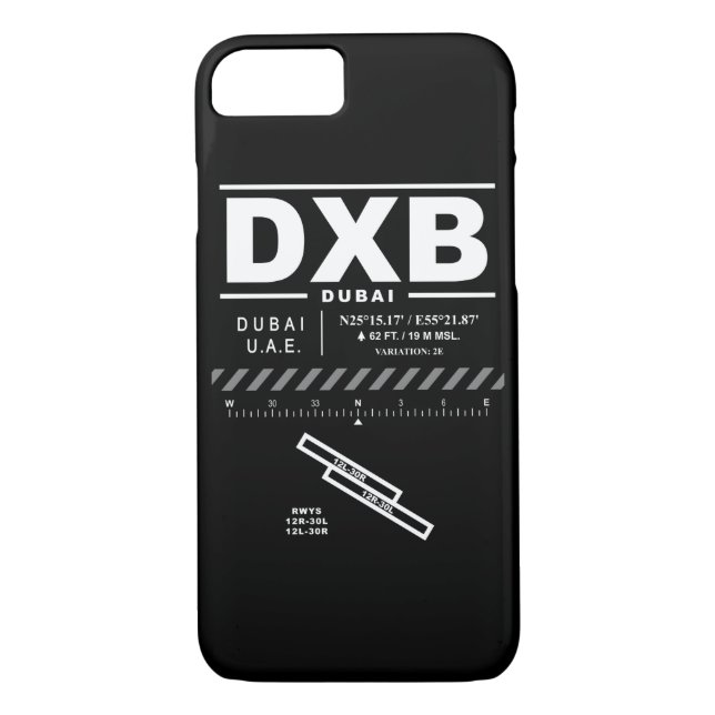Dubai International Airport DXB iPhone Case (Back)