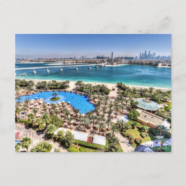Dubai Luxury Holiday View Postcard (Front)