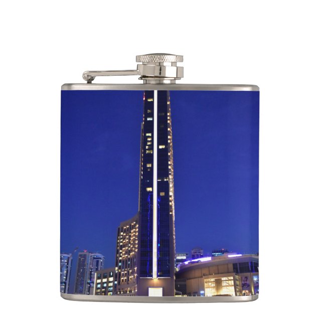 Dubai Marina architecture at night Flask (Front)