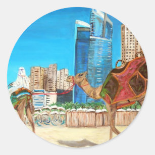 Dubai Marina Classic Round Sticker