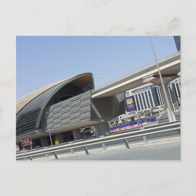 dubai metro stop postcard (Front)