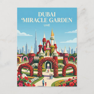 Dubai Miracle Garden UAE Postcard