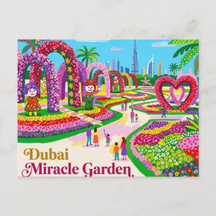 Dubai Miracle Garden United Arab Emirates Postcard