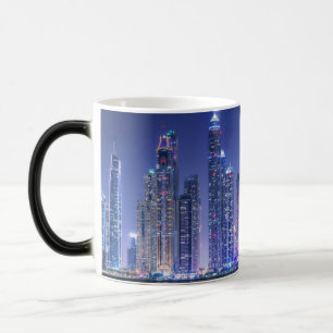 Dubai modern skyscrapers Corniche Color Morph Mug