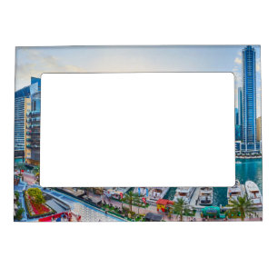 Dubai modern skyscrapers Corniche Magnetic Frame