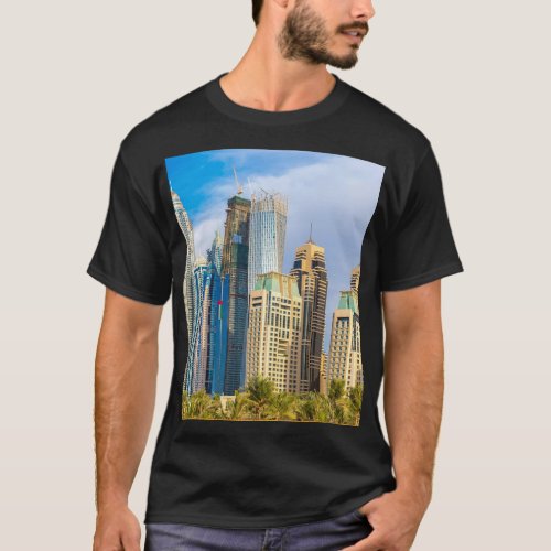 Dubai modern skyscrapers Corniche T_Shirt