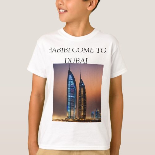 Dubai print Habibi T_Shirt