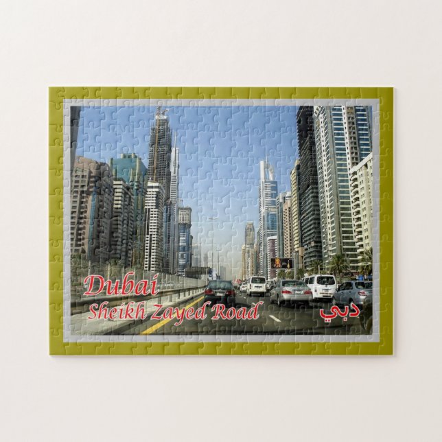 Dubai - Sheikh Zayed Road - Jigsaw Puzzle (Horizontal)