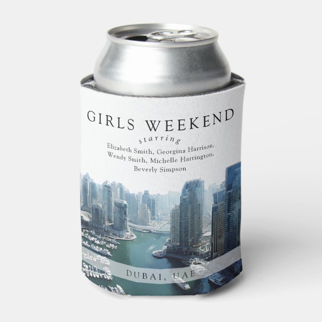 Dubai Skyline Girls Weekend Can Cooler (Can Front)