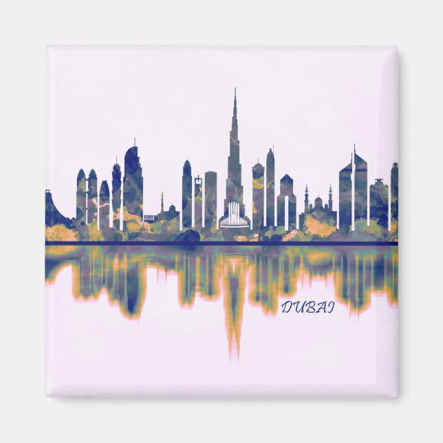 Dubai Skyline Magnet (Front)