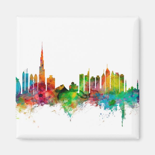 Dubai Skyline Magnet (Front)