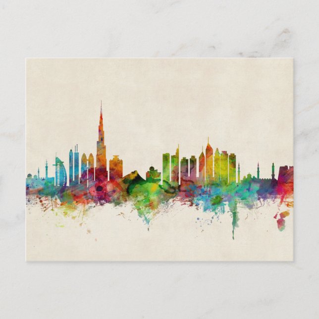 Dubai Skyline Postcard (Front)
