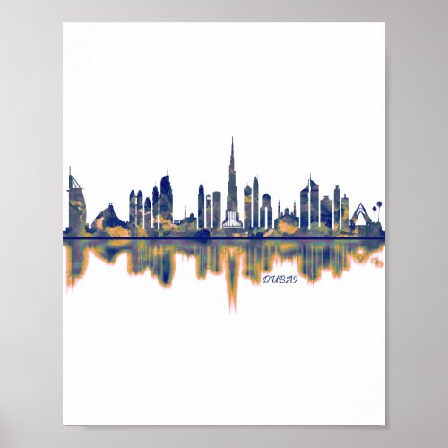 Dubai Skyline Poster