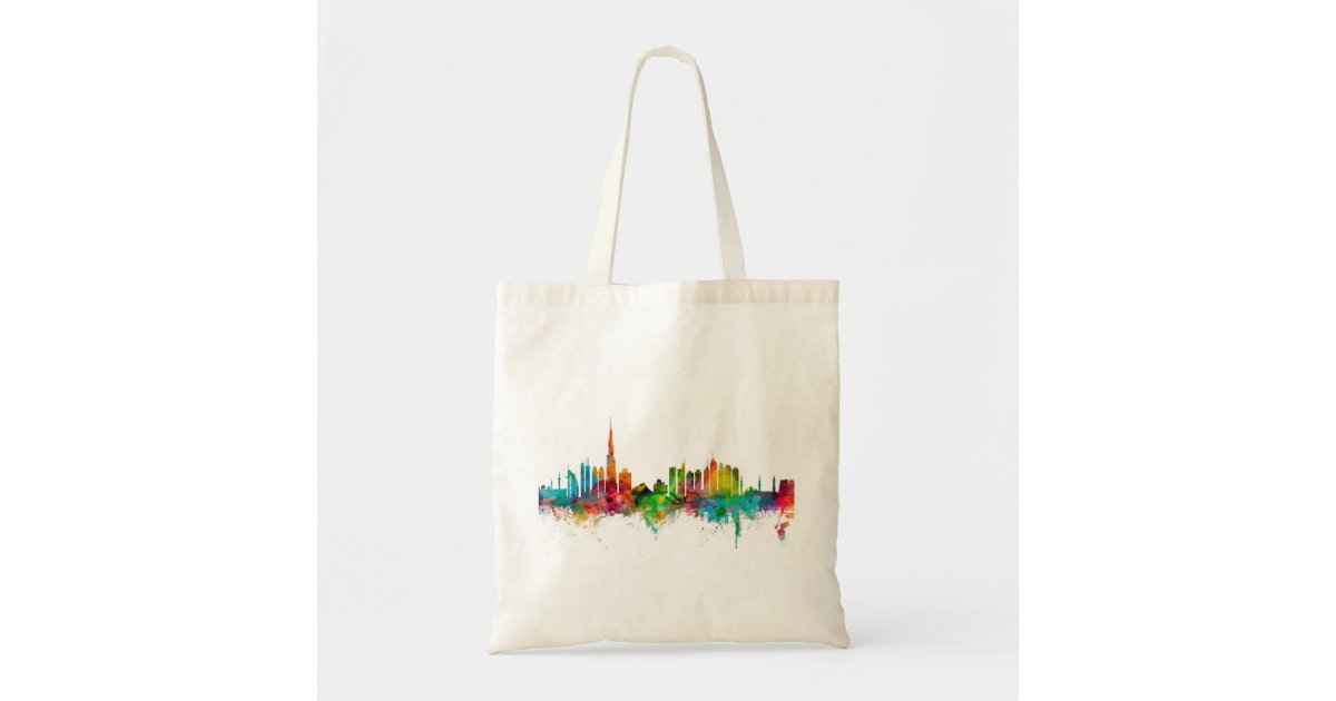 Dubai Skyline Tote Bag Zazzle