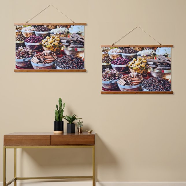 Dubai Spice Souk  Hanging Tapestry (Asymmetrical)