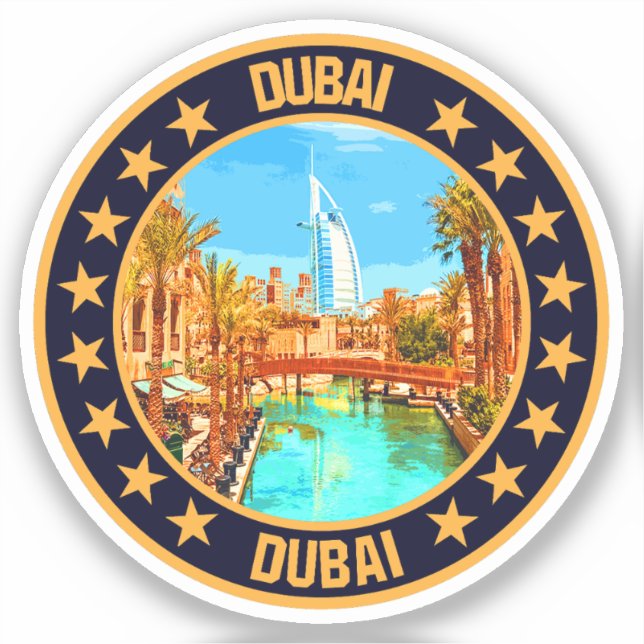 Dubai                                              sticker (Front)