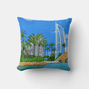 Dubai throw pillow