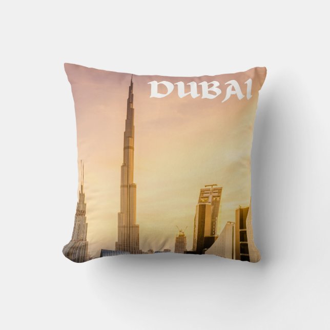 Dubai  throw pillow (Front)