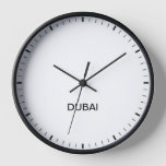 Dubai Time Zone Newsroom Style Clock at Zazzle