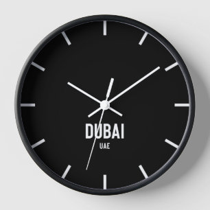 Dubai Time Zone Newsroom Wall Clock