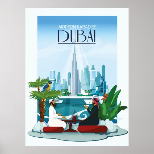 Dubai Travel Poster