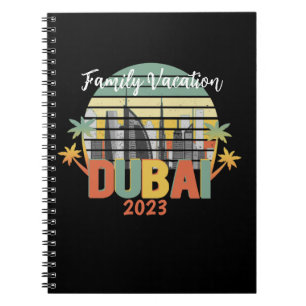 Dubai Travel Tourist Vacation Group Notebook