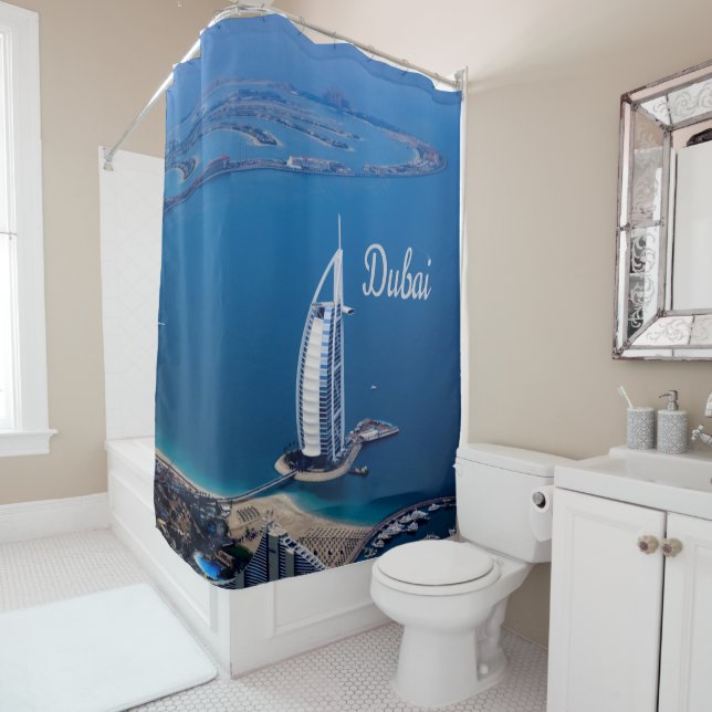 Dubai UAE Burj Al Arab Shower Curtain (In Situ)