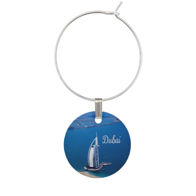 Dubai UAE Burj Al Arab Wine Charm (Front)