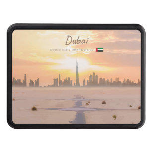 Dubai, UAE - Burj Khalifa Desert Skyline Hitch Cover