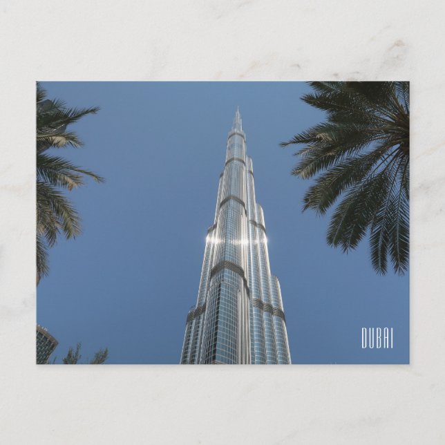 Dubai UAE Burj Khalifa Postcard (Front)