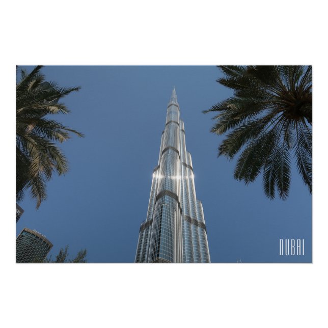 Dubai UAE Burj Khalifa Poster (Front)