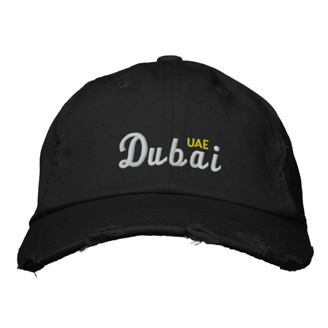 Dubai UAE Embroidered Baseball Hat (Front)
