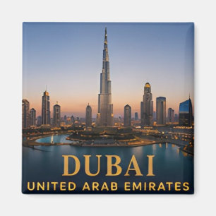 Dubai UAE Luxury Skyline Travel Destination Magnet