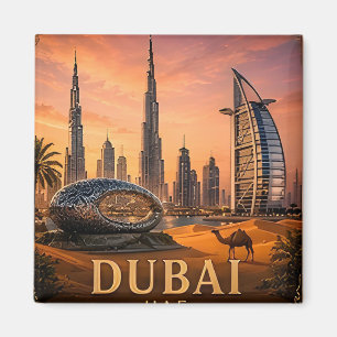 🧲 Dubai UAE Travel Memory 🌍 Magnet