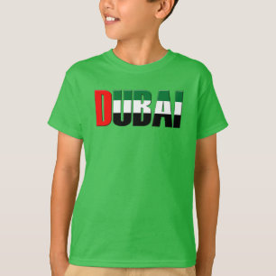 Dubai UAE Typography Elegant Text Only T-Shirt