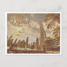 DUBAI UAE VINTAGE - BURJ KHALIFA