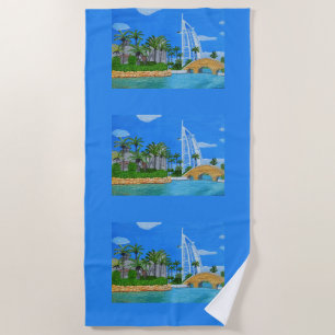 Dubai, United Arab Emirates beach towel