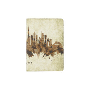 Dubai United Arab Emirates Cityscape Passport Holder