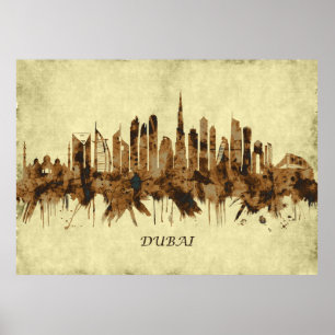 Dubai United Arab Emirates Cityscape Poster