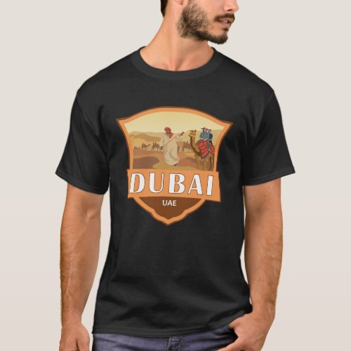 Dubai United Arab Emirates Desert Safari Retro T_Shirt